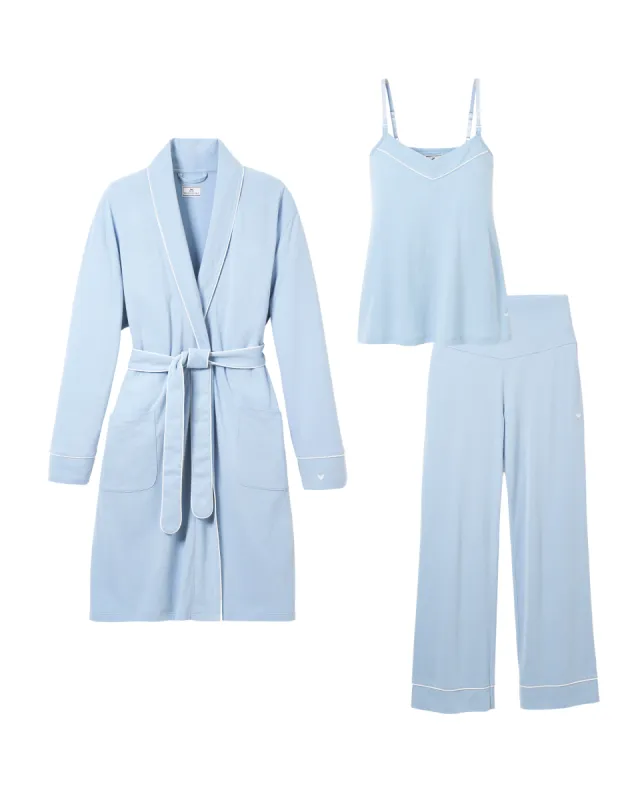 The Cozy Maternity Set in Periwinkle sold by Petite Plume