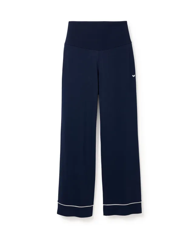 Women's Pima Maternity Pants in Navy sold by Petite Plume