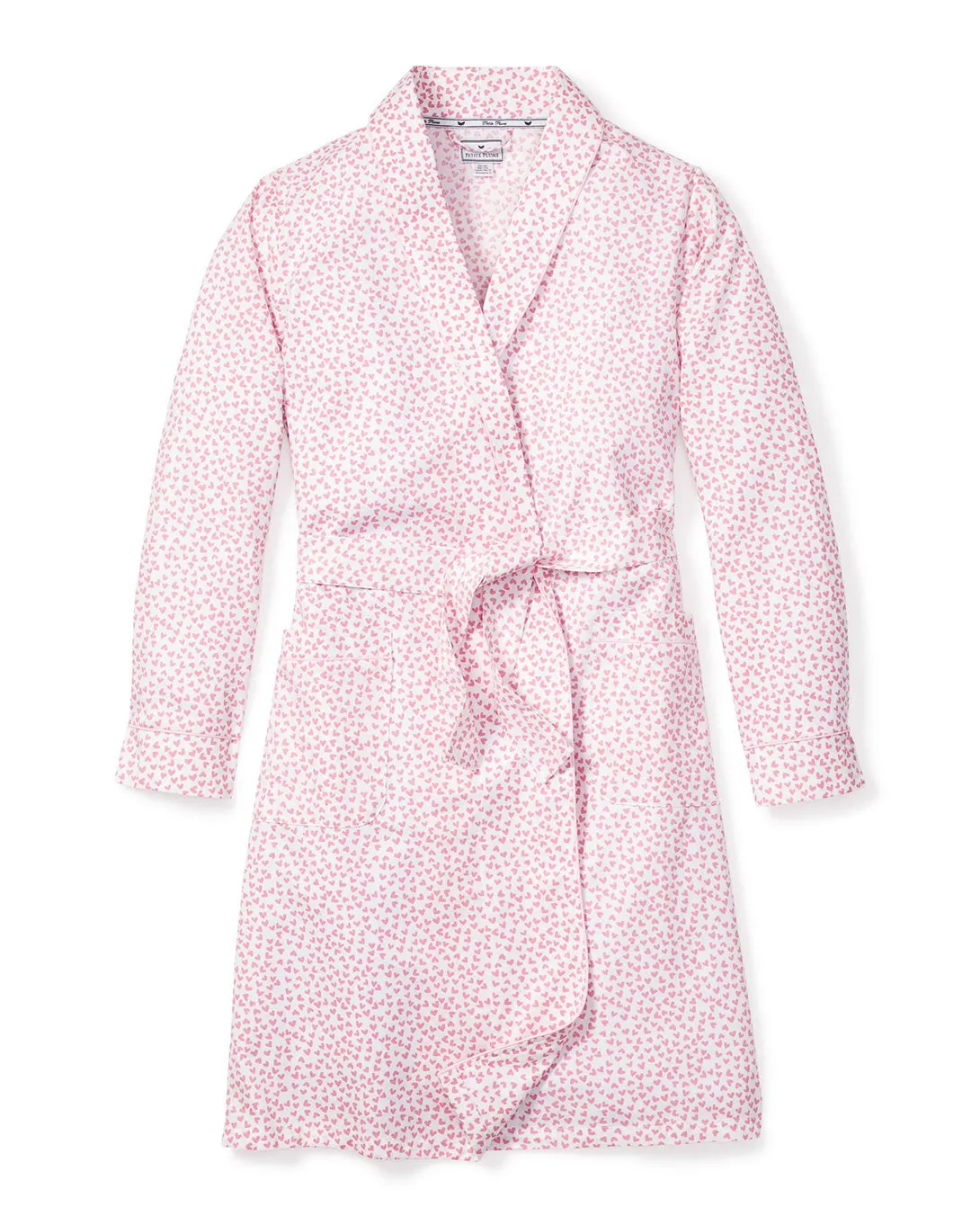 Women's Twill Robe in Sweethearts sold by Petite Plume