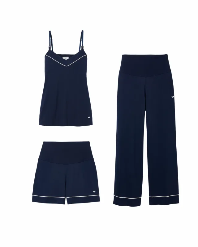 The Basics Maternity Set in Navy sold by Petite Plume