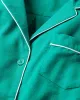 Women's Flannel Pajama Set in Forest Green sold by Petite Plume