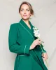 Women's Flannel Robe in Forest Green sold by Petite Plume