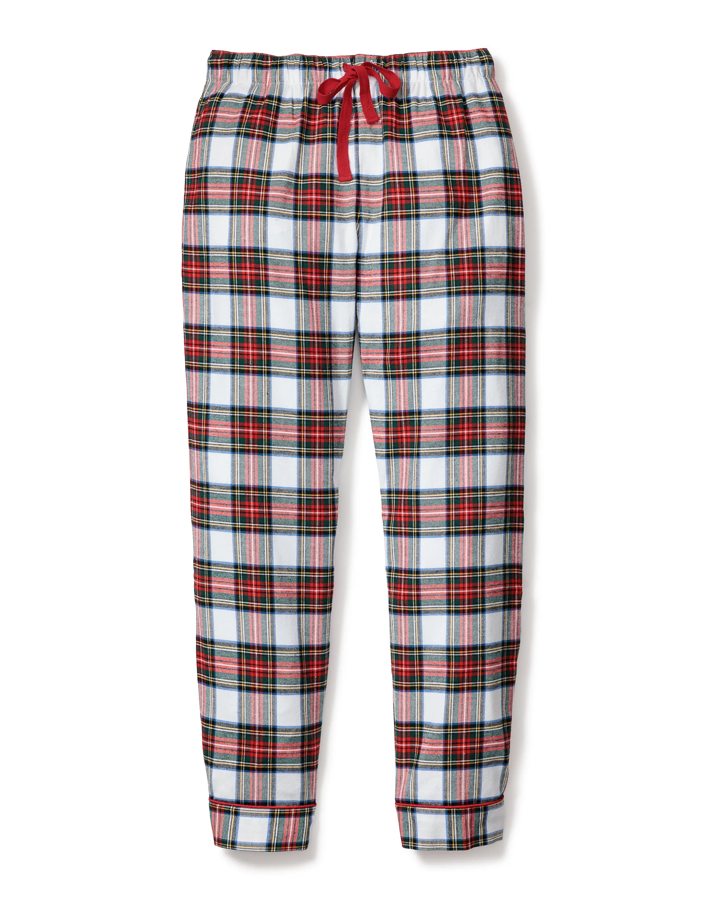 Women's Brushed Twill Pants in Balmoral Tartan sold by Petite Plume