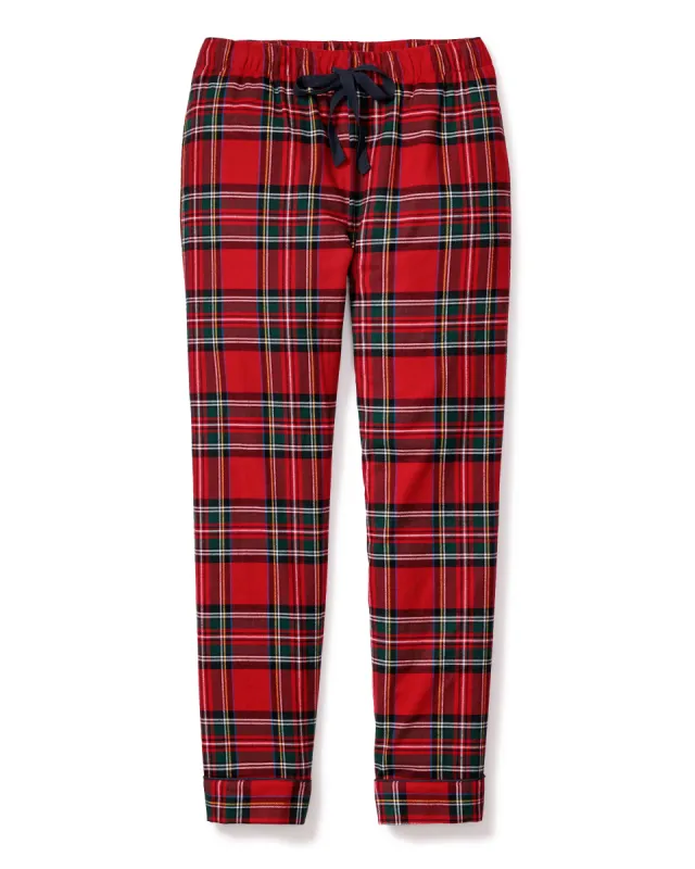 Women's Brushed Twill Pants in Imperial Tartan sold by Petite Plume