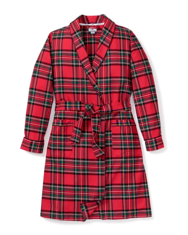 Women's Brushed Cotton Robe in Imperial Tartan sold by Petite Plume