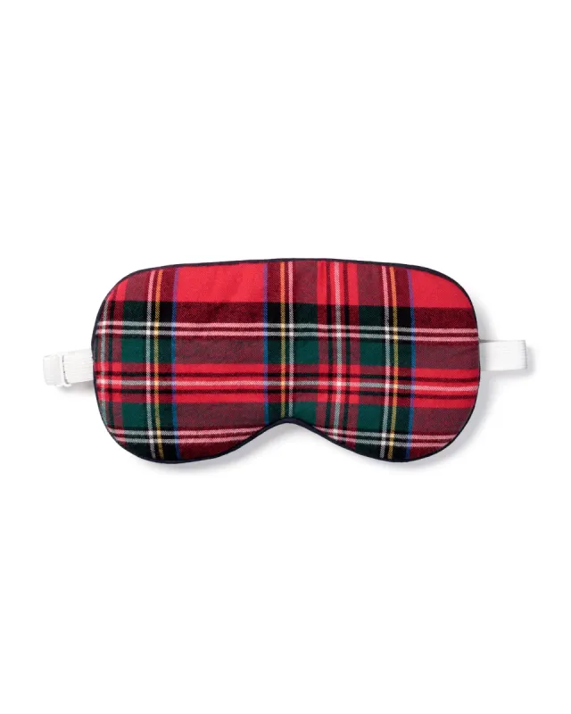 Adult's Brushed Cotton Sleep Mask in Imperial Tartan sold by Petite Plume