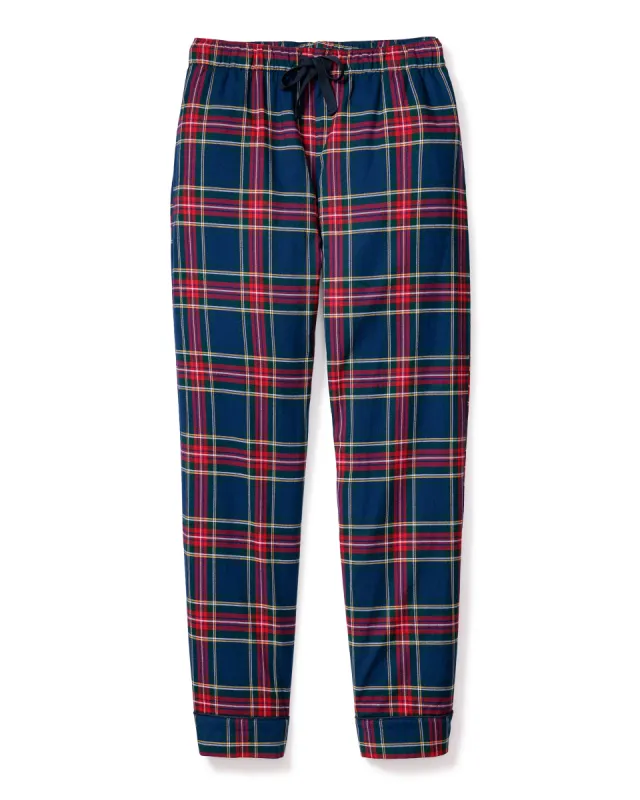Women's Brushed Twill Pants in Windsor Tartan sold by Petite Plume