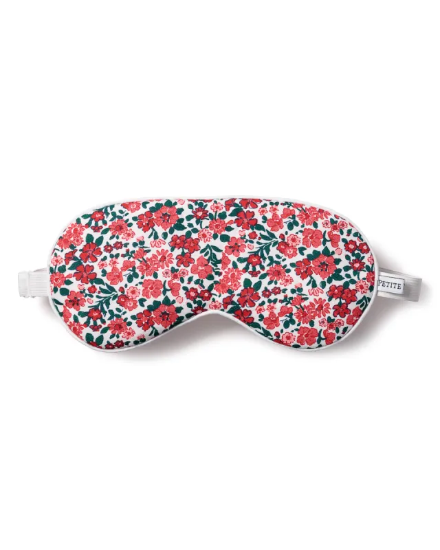 Adult's Twill Sleep Mask in Fleurs des Bois sold by Petite Plume