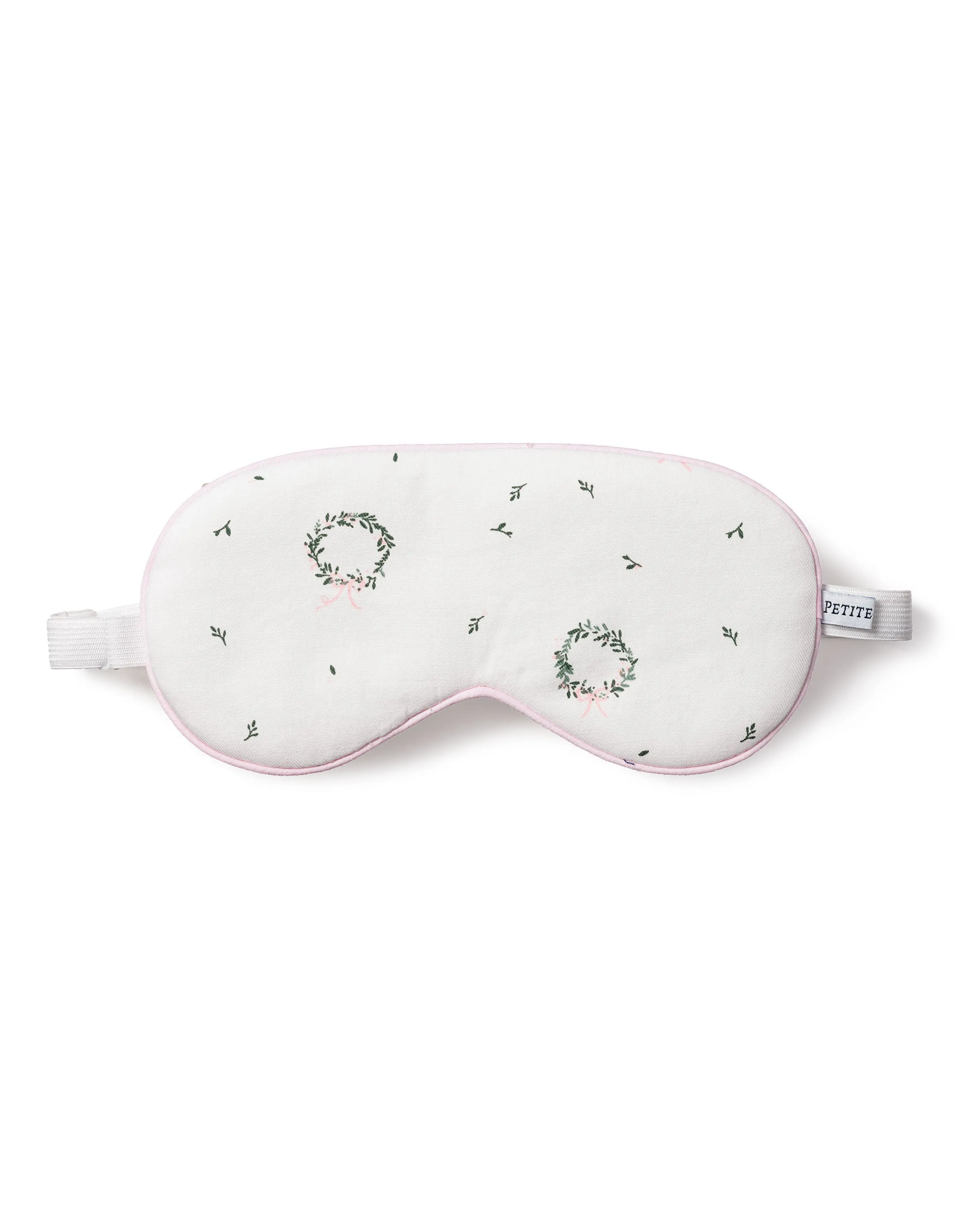 Adult's Twill Sleep Mask in Somerset Wreath sold by Petite Plume