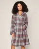 Women's Brushed Cotton Robe in Westminster Tartan sold by Petite Plume