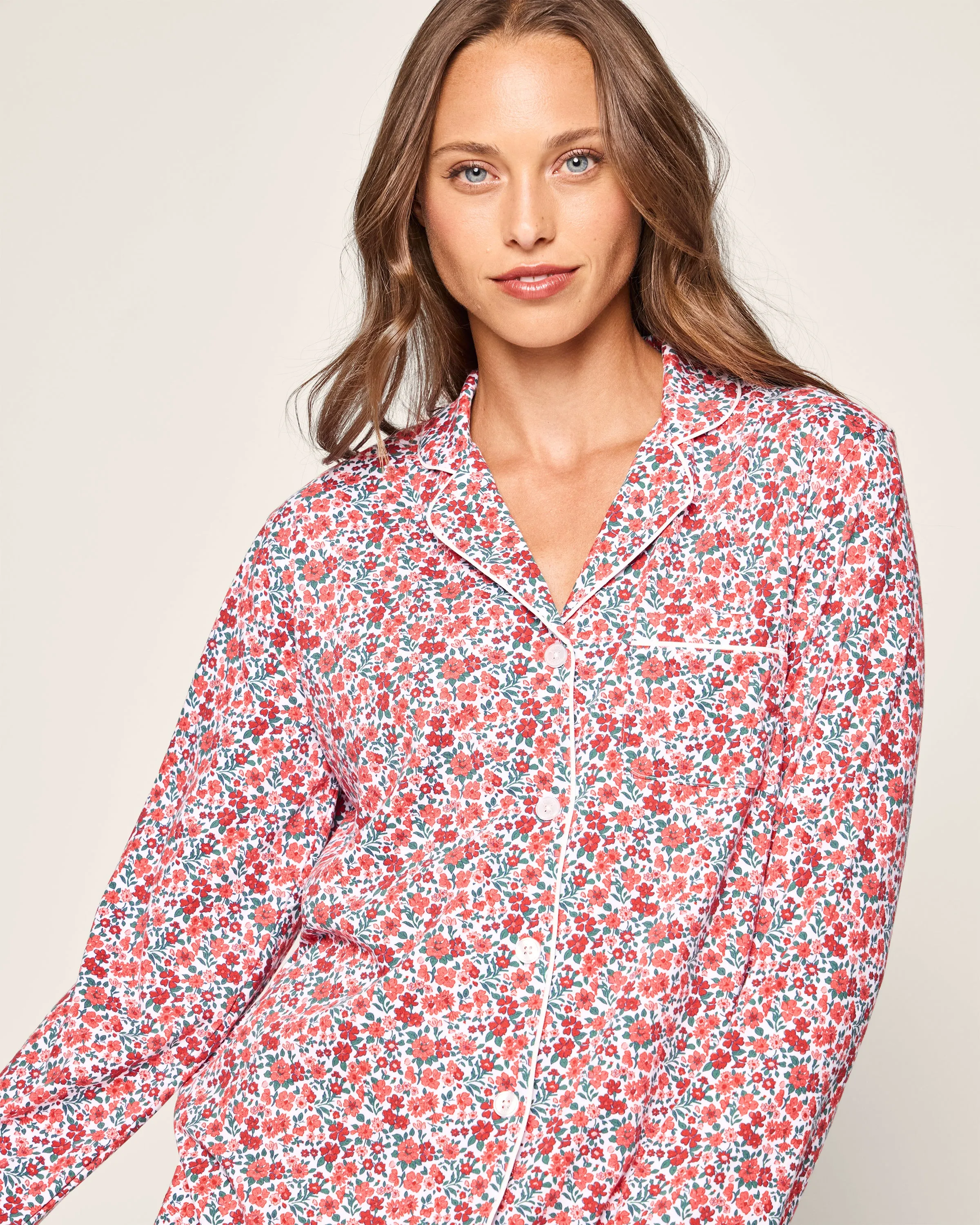 Women's Pima Pajama Set in Fleurs des Bois sold by Petite Plume product image thumbnail 5