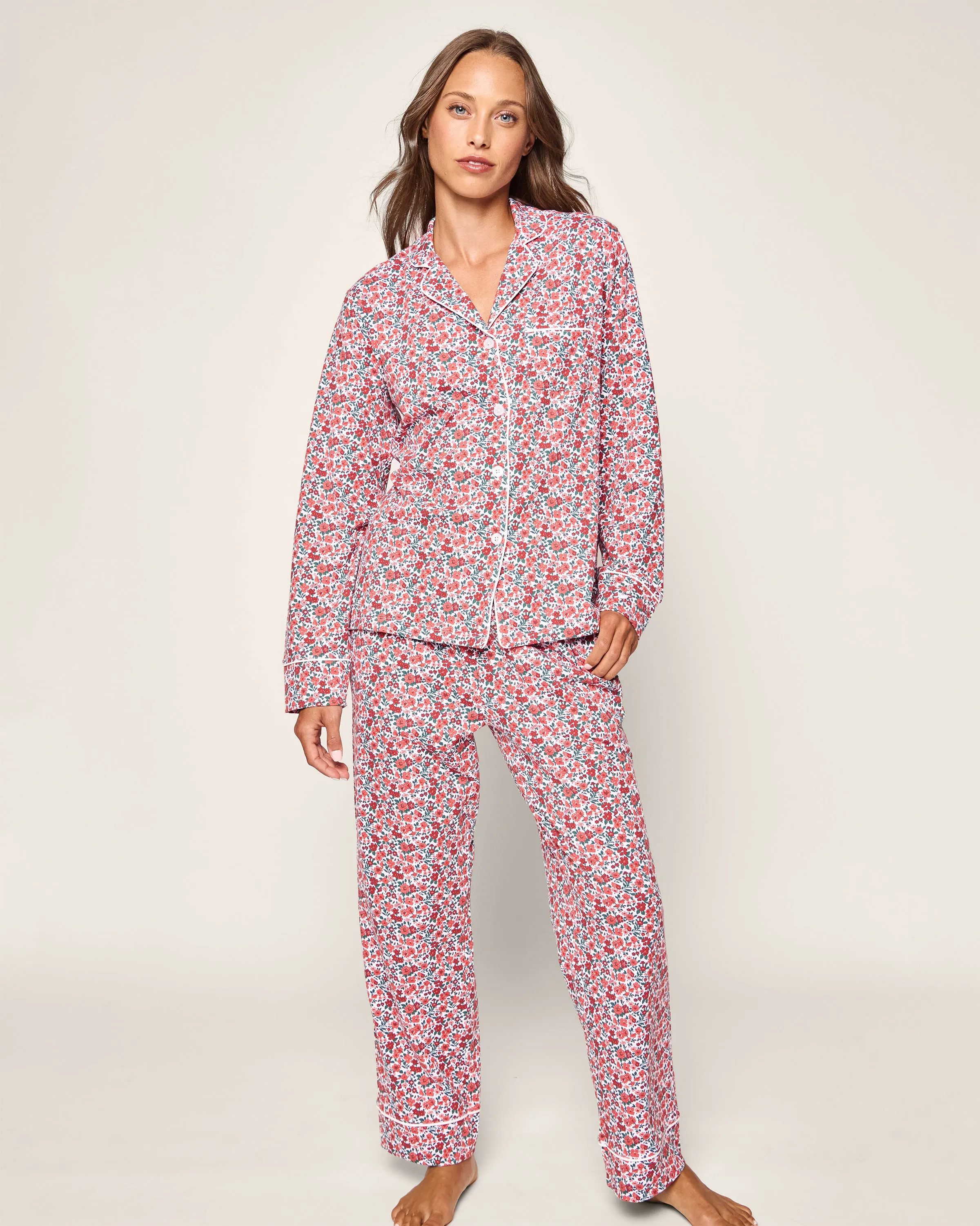 Women's Pima Pajama Set in Fleurs des Bois sold by Petite Plume product image thumbnail 2