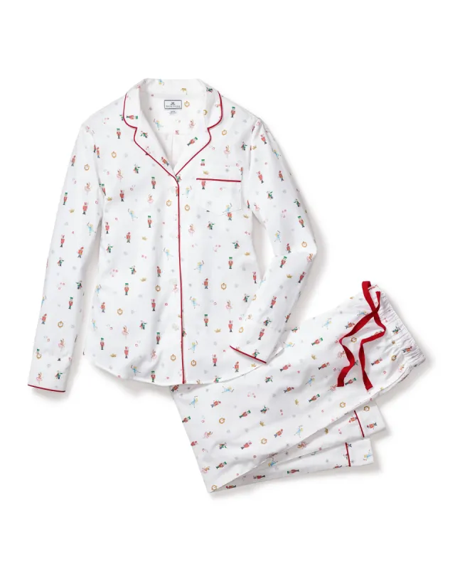 Women's Twill Pajama Set in A Night at the Nutcracker sold by Petite Plume