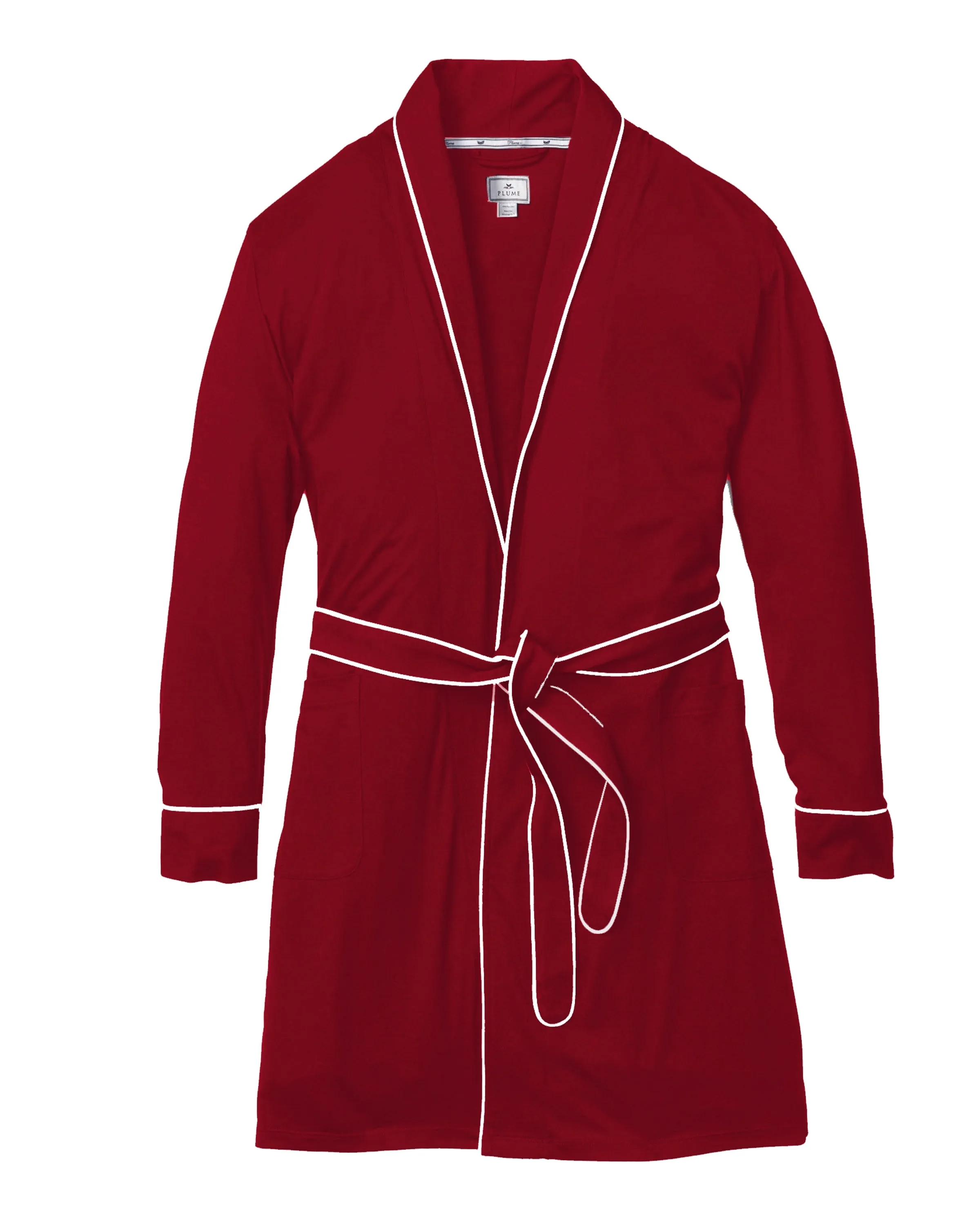 Women's Pima Robe in Bordeaux sold by Petite Plume