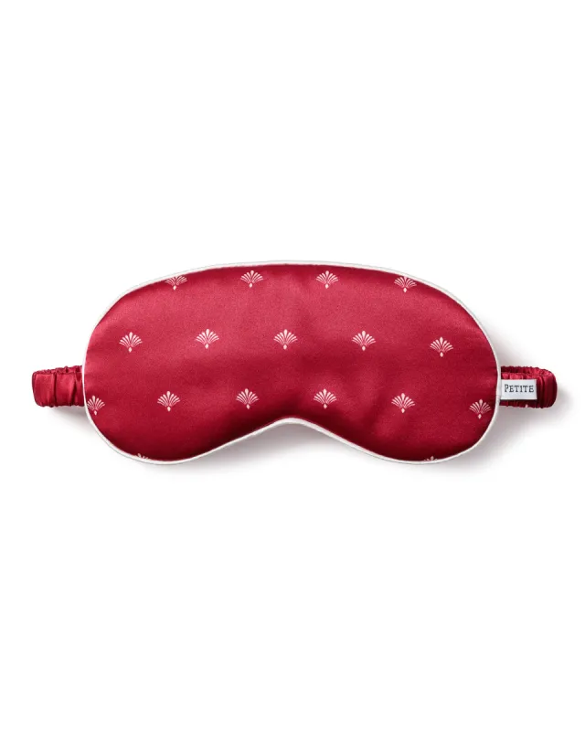 Adult's Silk Sleep Mask in Bordeaux Art Nouveau sold by Petite Plume