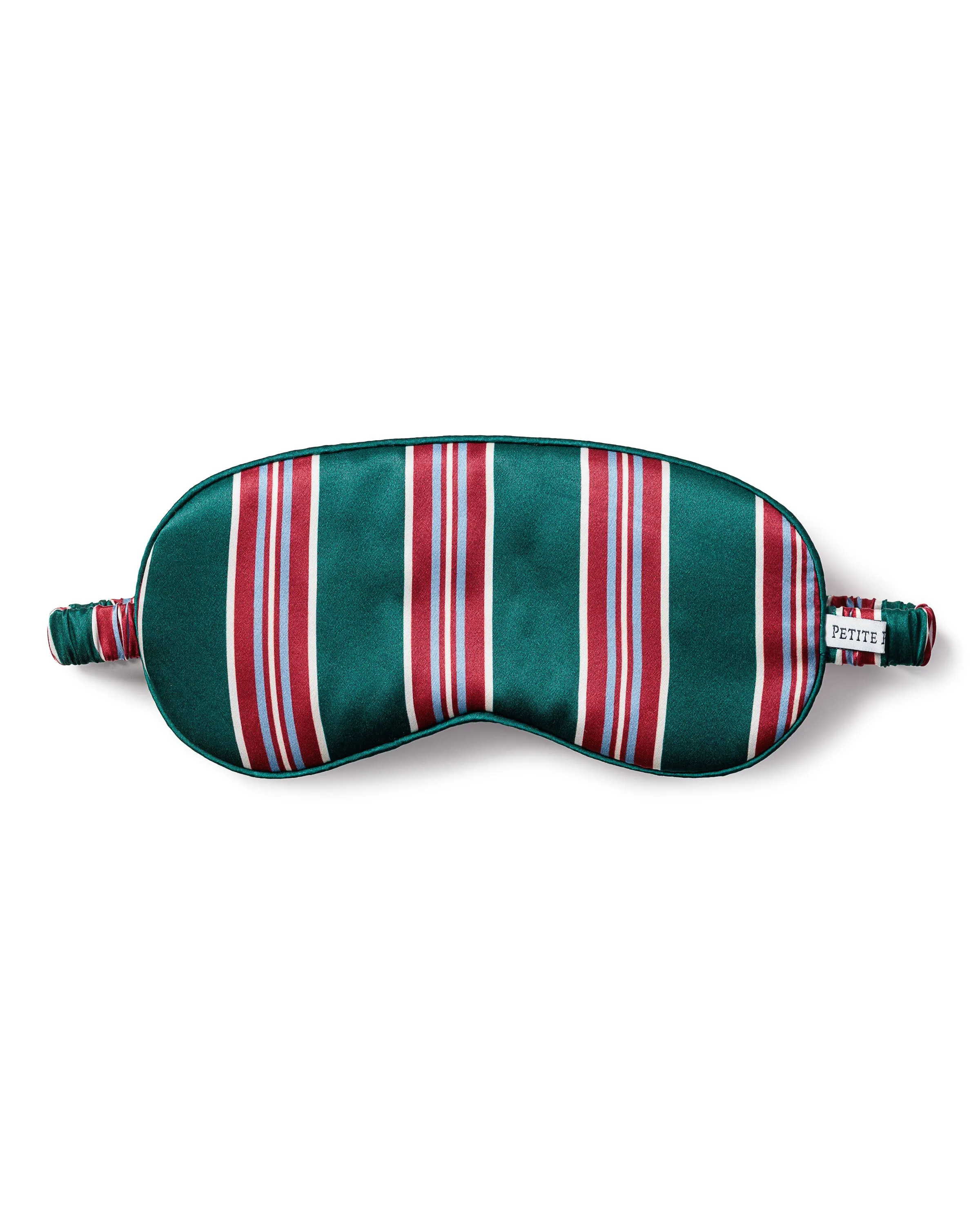 Adult's Silk Sleep Mask in Lancaster Stripe sold by Petite Plume