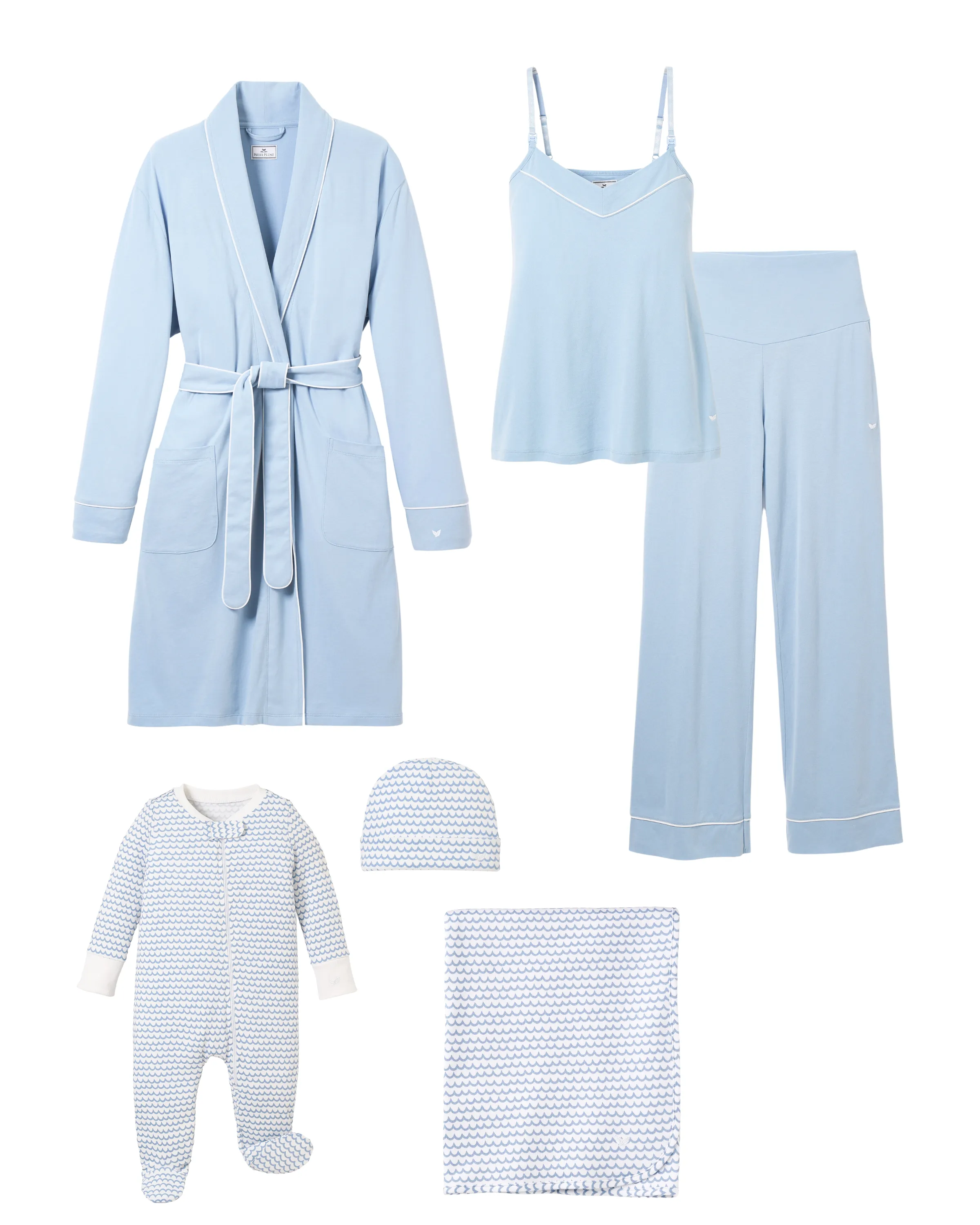 The Ultimate New Mother Set - Periwinkle & La Mer sold by Petite Plume