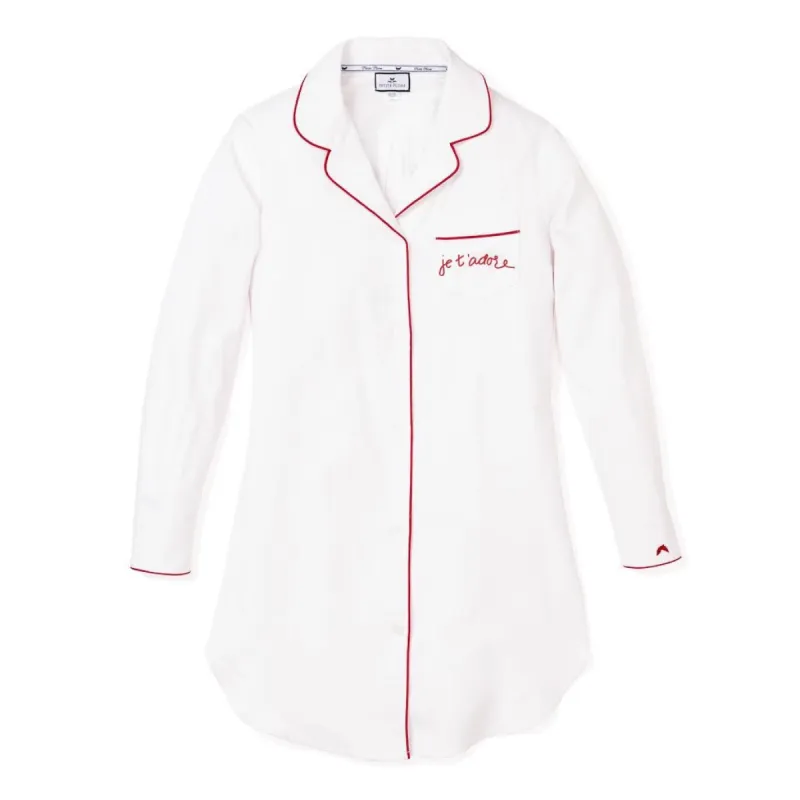 Women's Maisonette Exclusive Je t'adore Nightshirt sold by Petite Plume