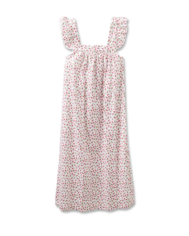 Women's Twill Clara Nightgown in Petite Petals sold by Petite Plume