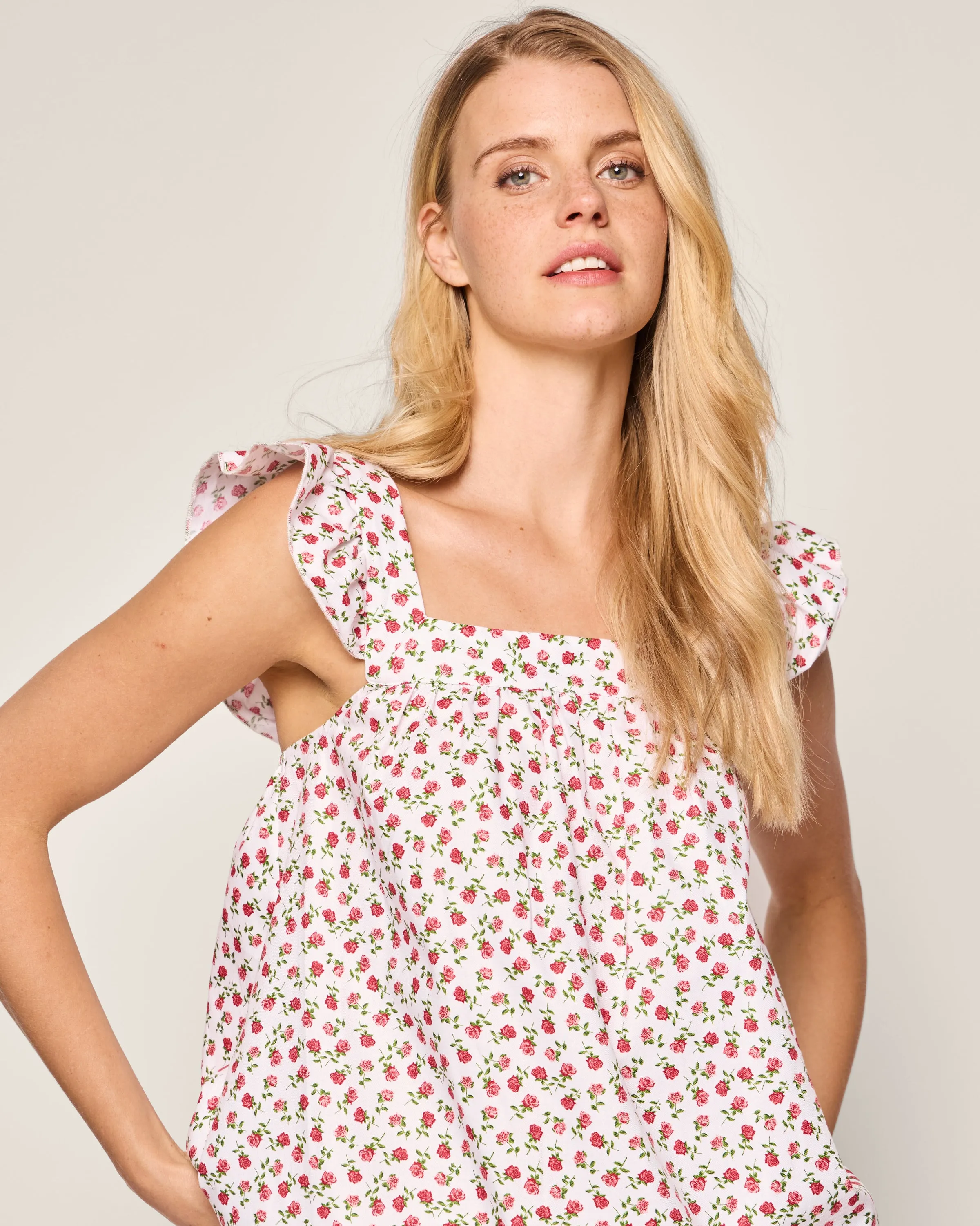 Women's Twill Clara Short Set in Petite Petals sold by Petite Plume product image thumbnail 5