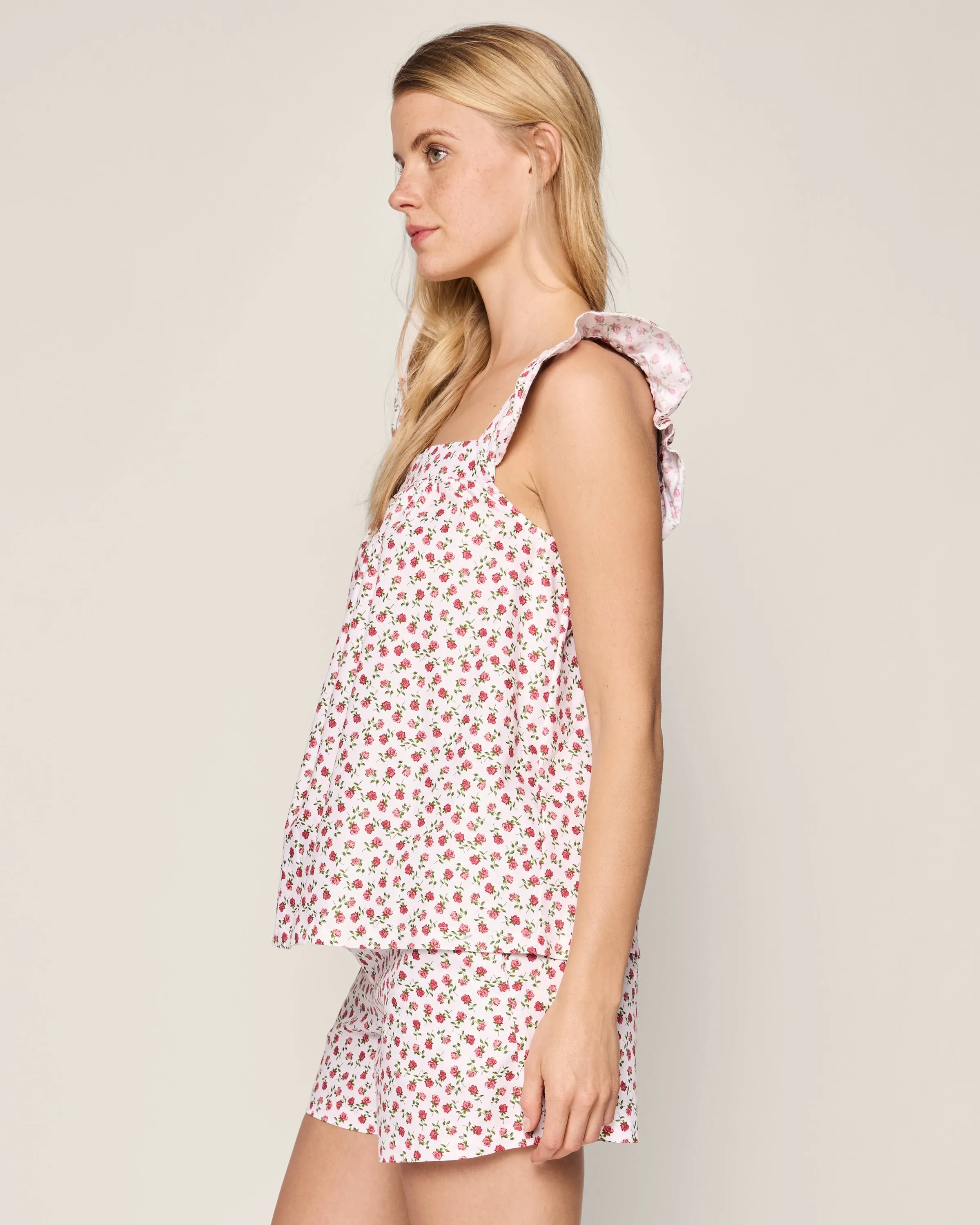 Women's Twill Clara Short Set in Petite Petals sold by Petite Plume product image thumbnail 3