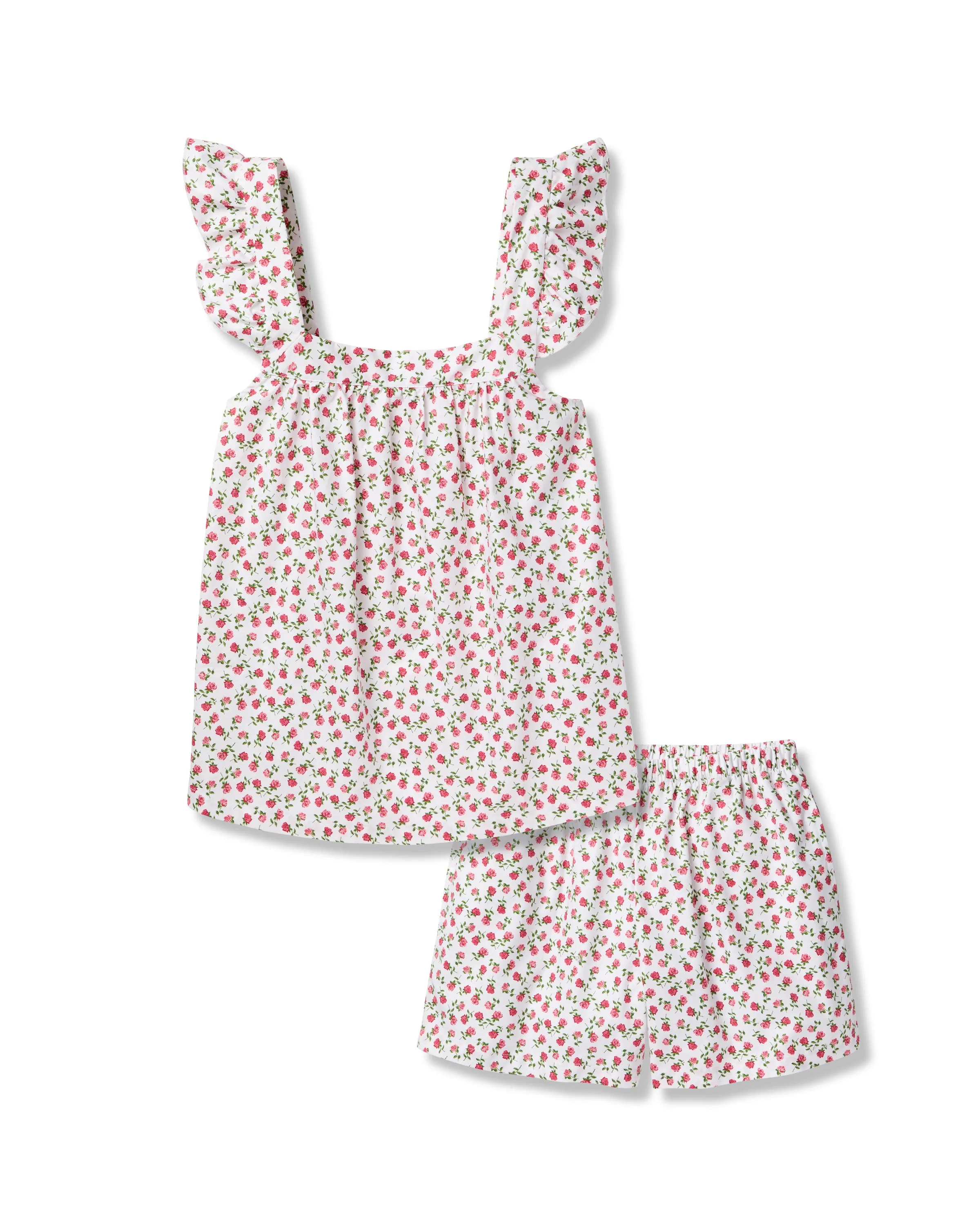 Women's Twill Clara Short Set in Petite Petals sold by Petite Plume