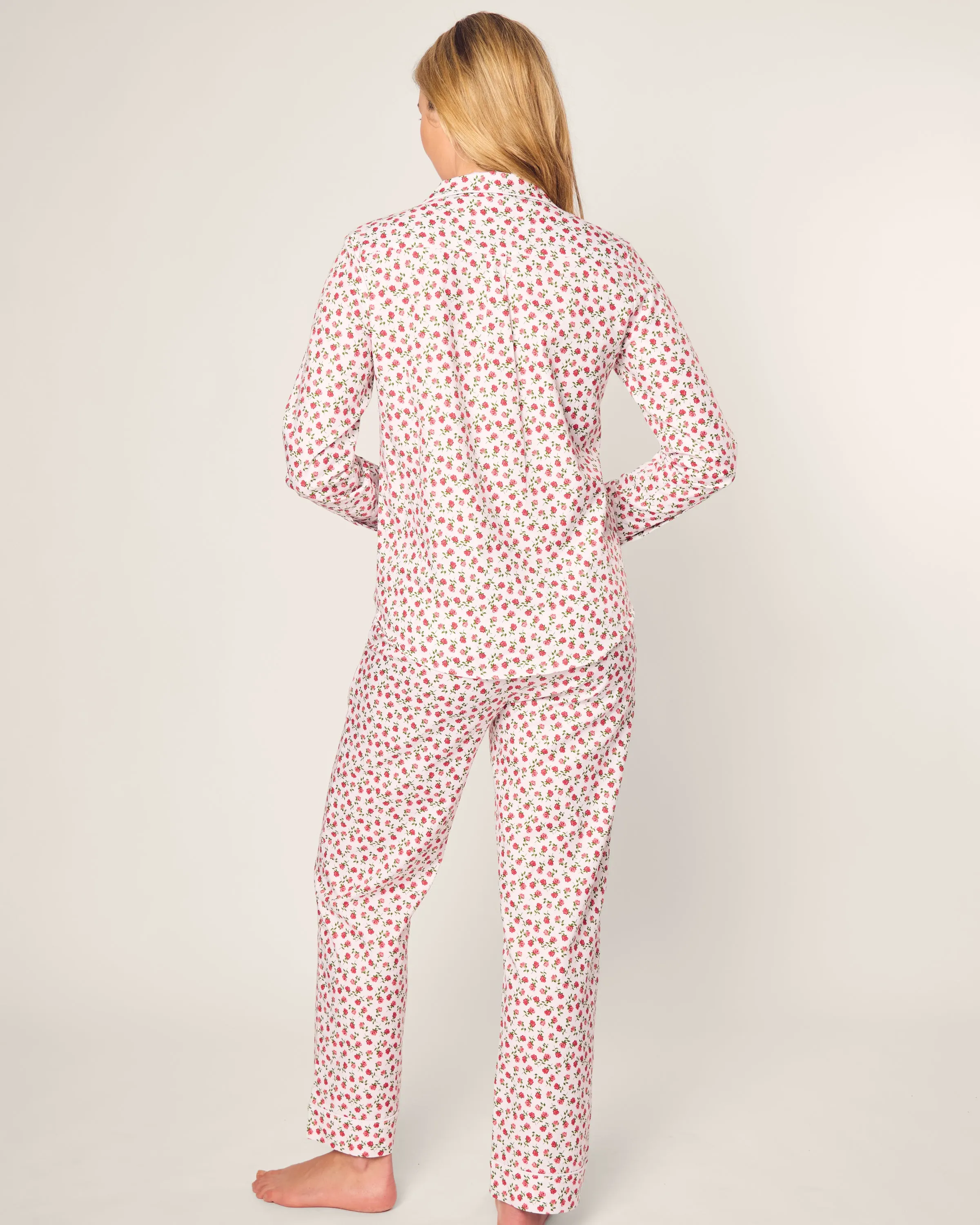 Women's Twill Pajama Set in Petite Petals sold by Petite Plume product image thumbnail 4