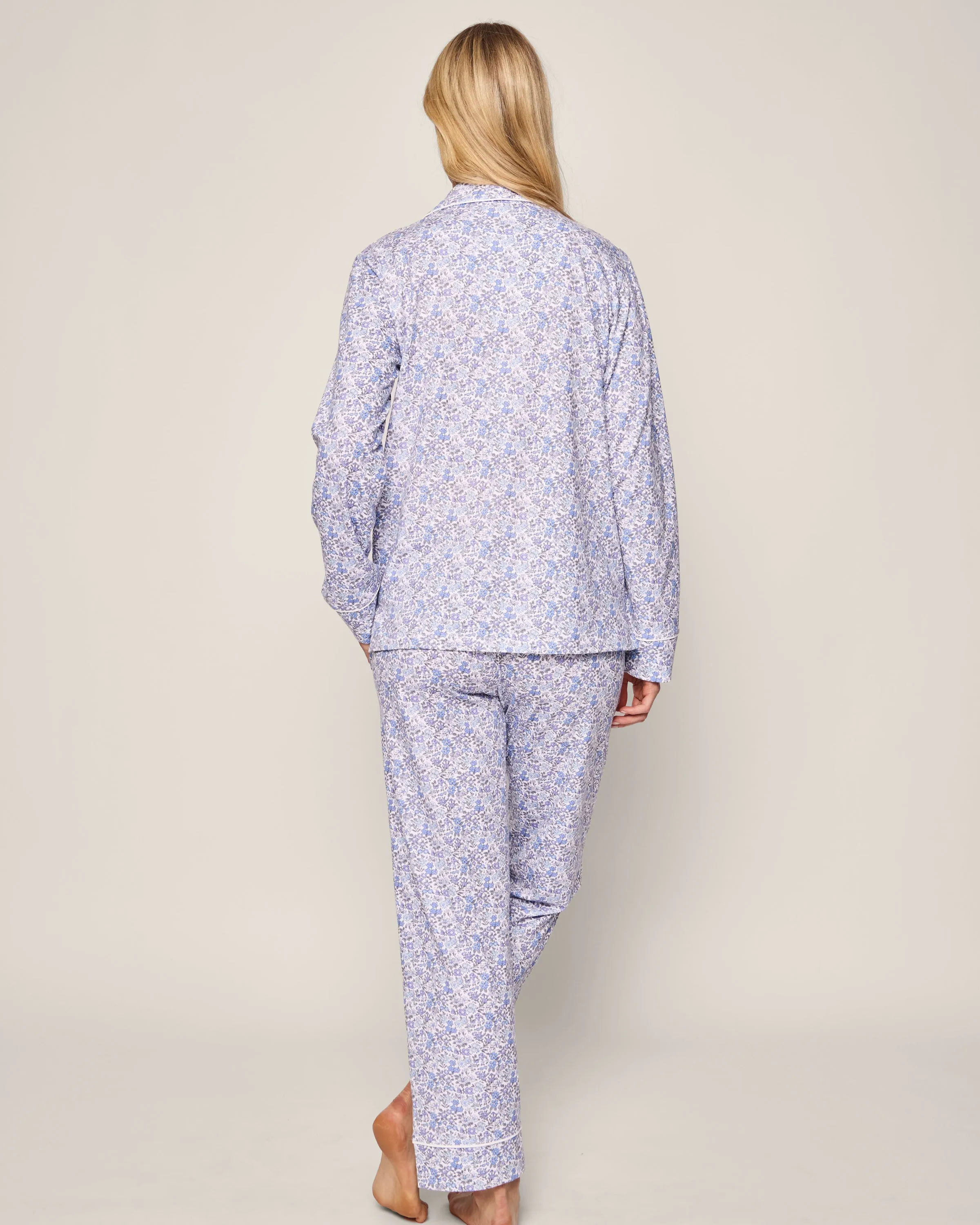 Women's Pima Pajama in Fleur d'Azur sold by Petite Plume product image thumbnail 4
