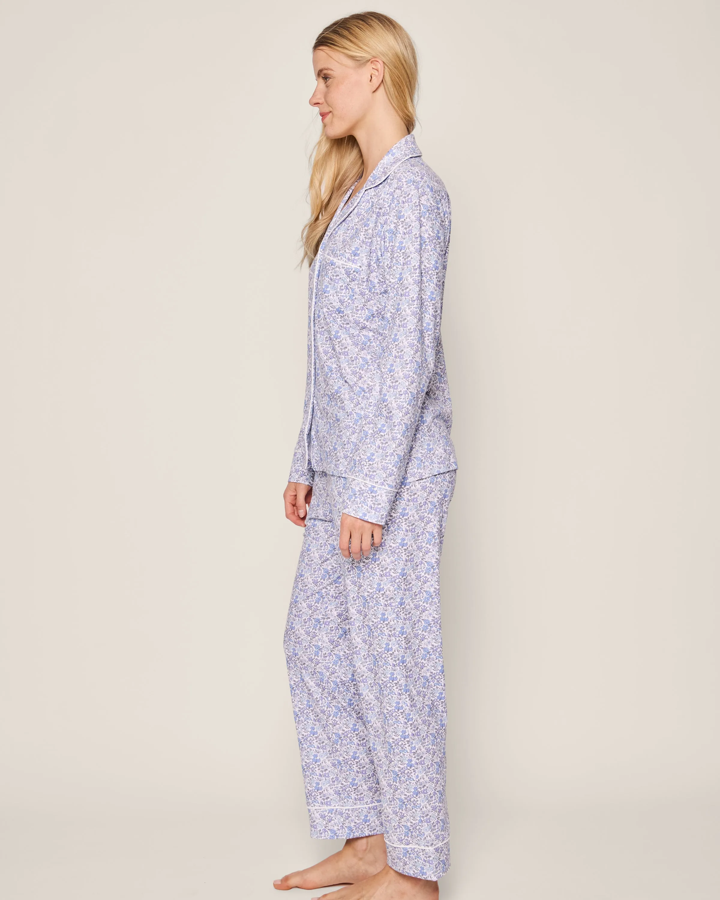 Women's Pima Pajama in Fleur d'Azur sold by Petite Plume product image thumbnail 3