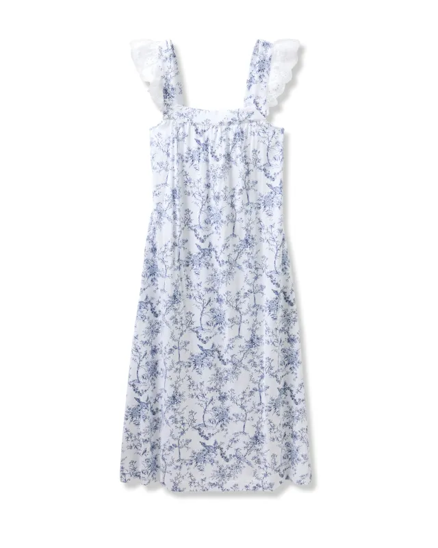 Women's Pima Clara Nightgown in Timeless Toile sold by Petite Plume