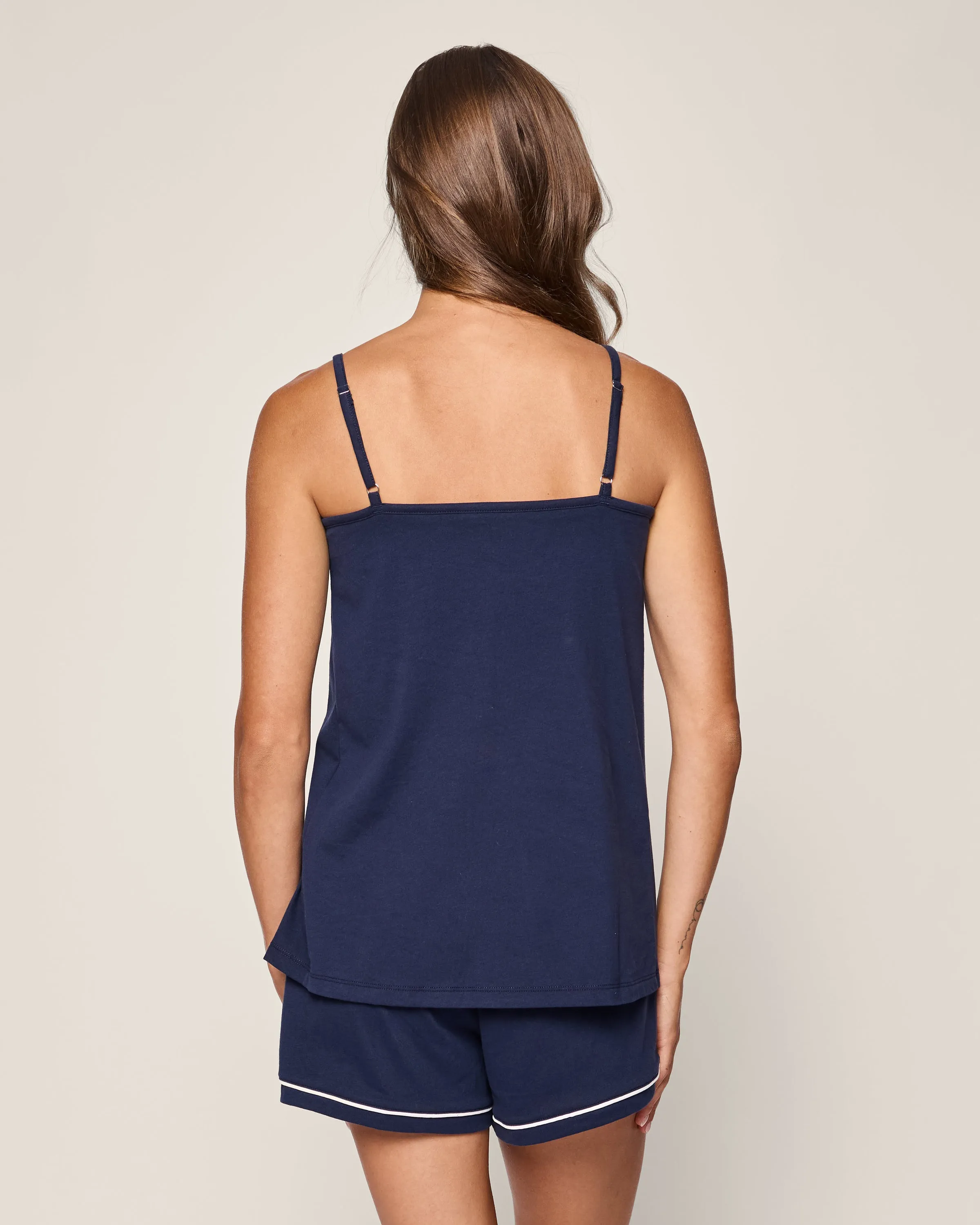Women's Pima Sylvie Short Set in Navy sold by Petite Plume product image thumbnail 4