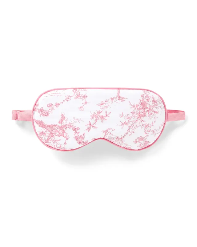 Adult's Pima Sleep Mask in Pink Timeless Toile sold by Petite Plume