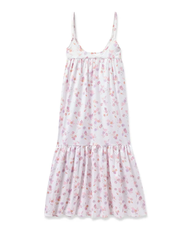 Women's Twill Chloe Nightgown in Seashell Splendor sold by Petite Plume
