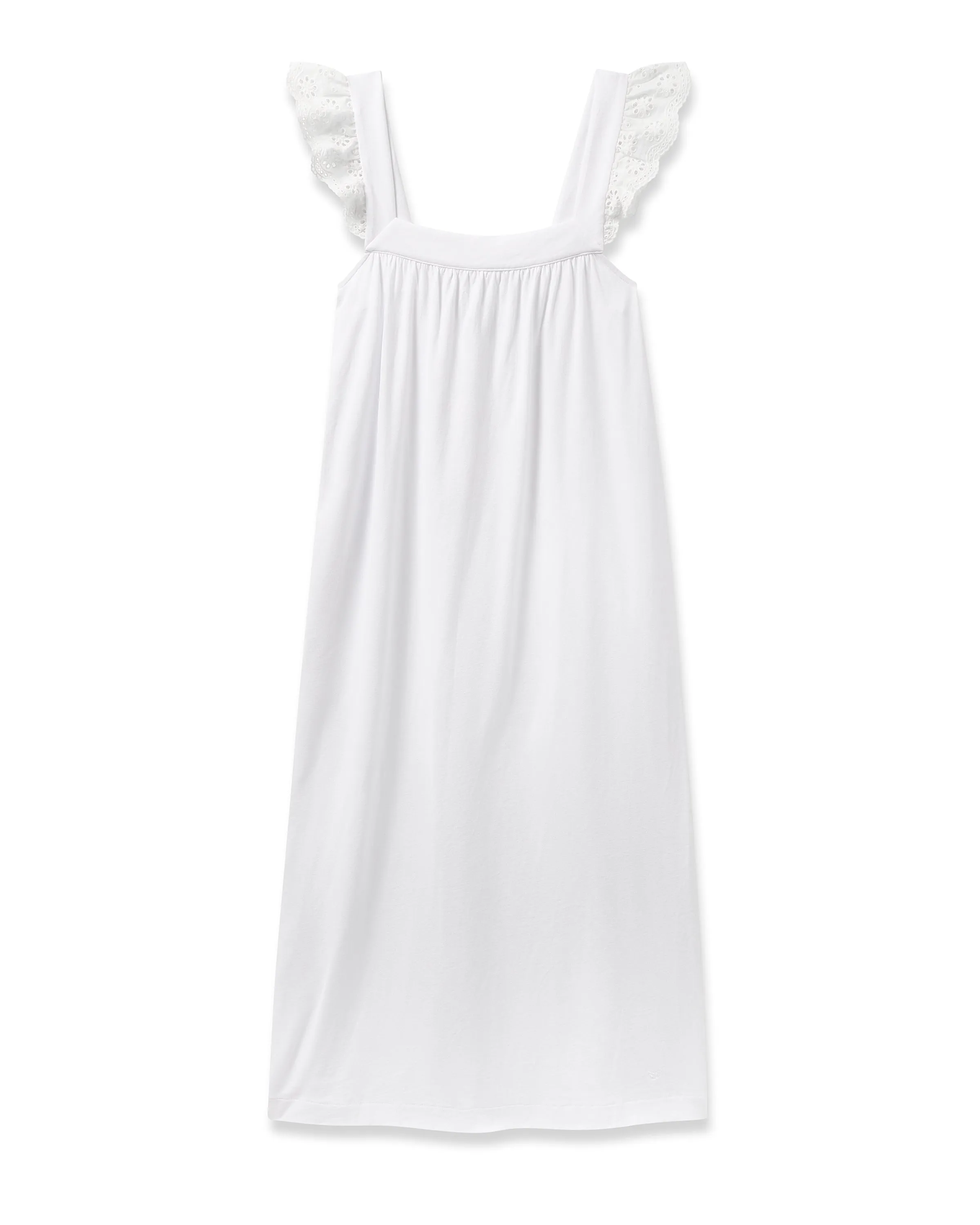 Women's Pima Clara Nightgown in White sold by Petite Plume