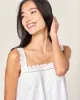 Women's Twill Esme Nightgown in White sold by Petite Plume