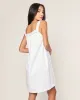 Women's Twill Esme Nightgown in White sold by Petite Plume