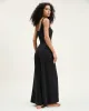 Women's Pima Wide-Leg Lounge Pant in Black sold by Petite Plume