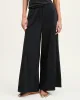 Women's Pima Wide-Leg Lounge Pant in Black sold by Petite Plume
