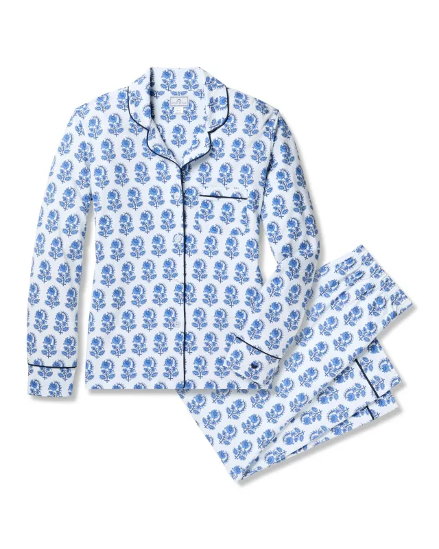 Women's Pima Pajama in Bristol Bay sold by Petite Plume