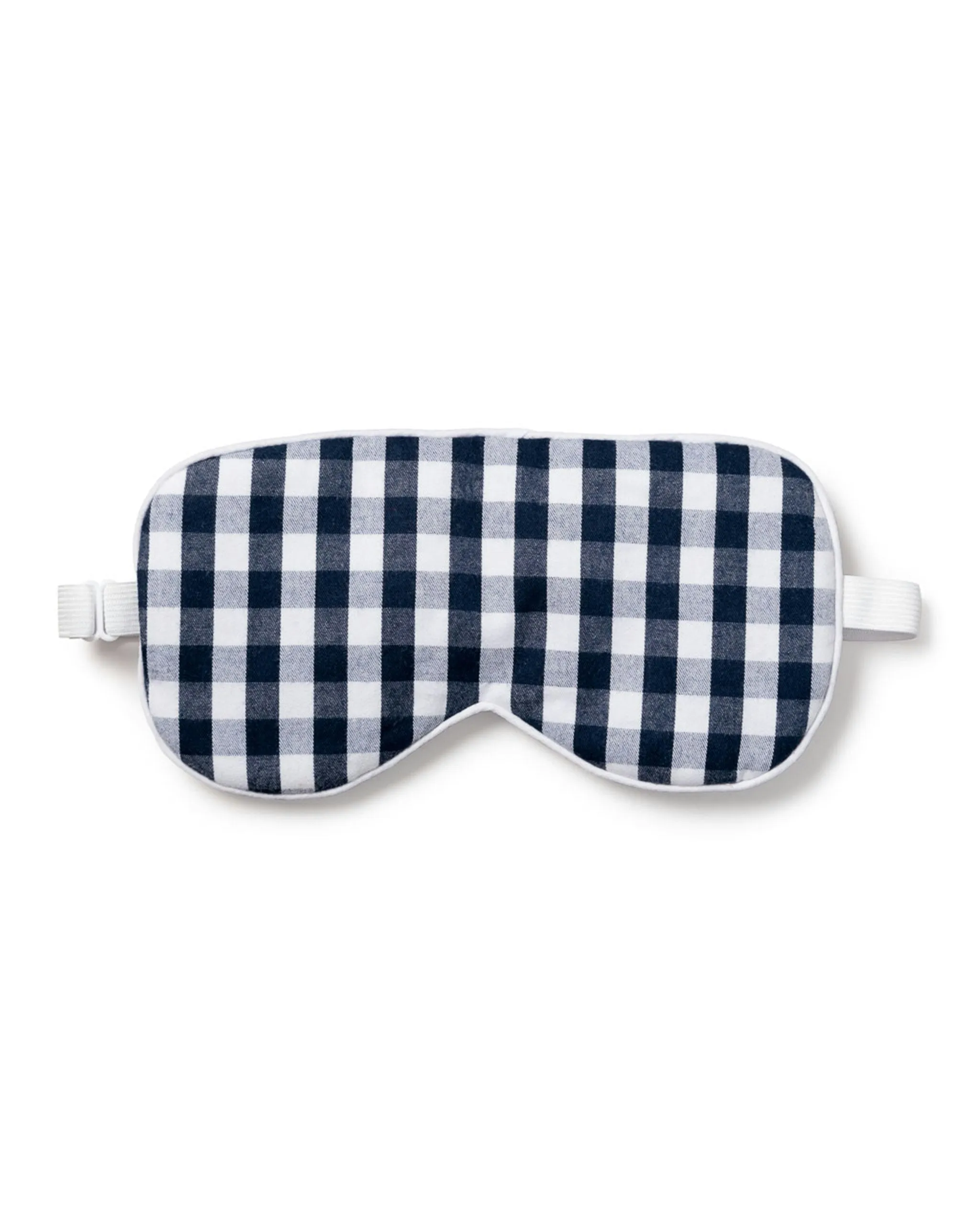 Adult's Twill Sleep Mask in Light Blue Gingham sold by Petite Plume product image thumbnail 3