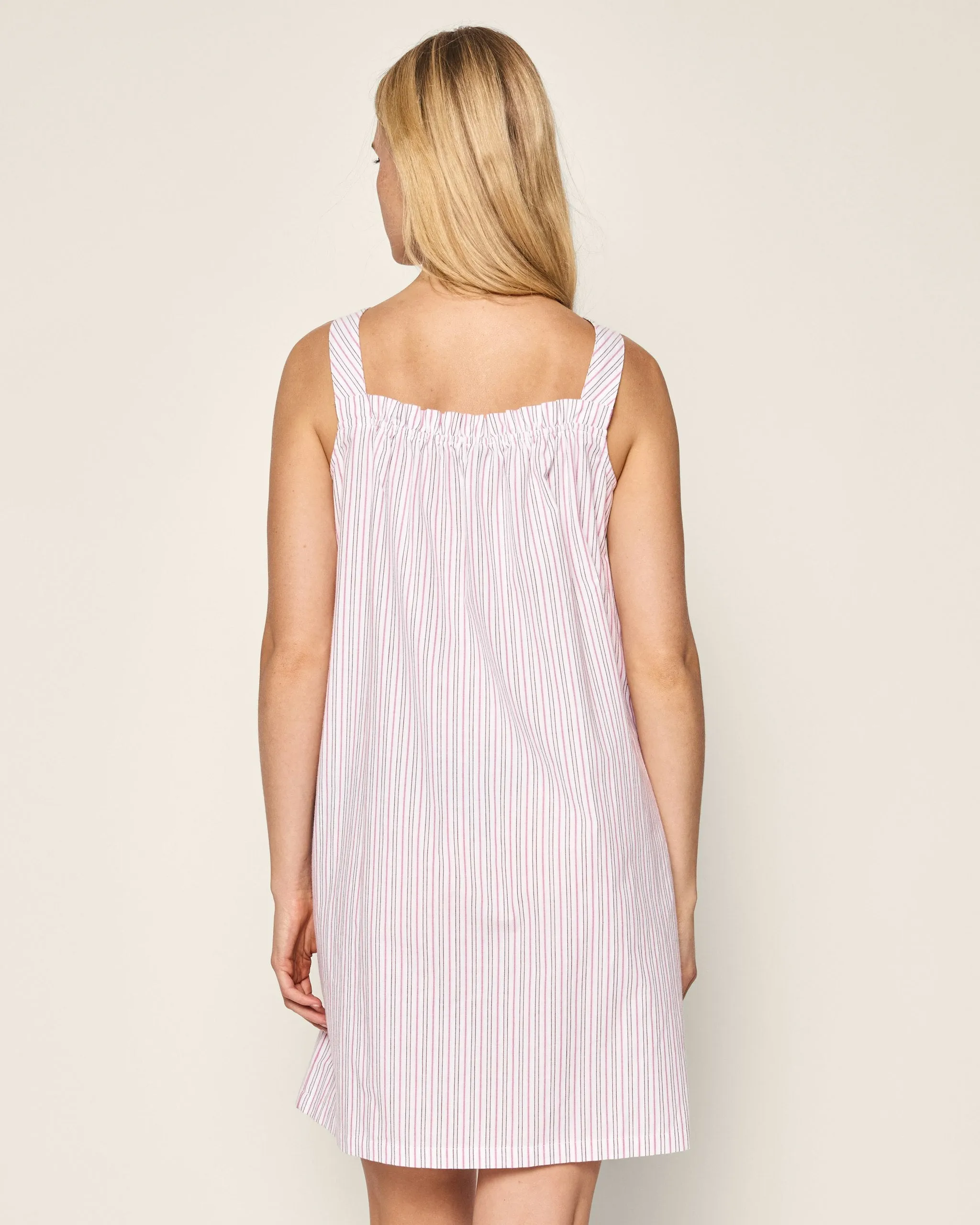Women's Twill Annabelle Nightgown in Blush Boulevard sold by Petite Plume product image thumbnail 4