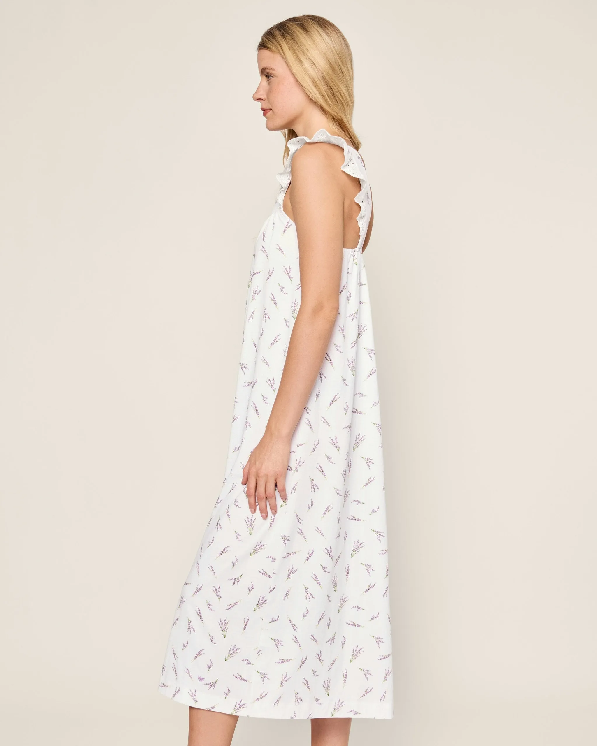 Women's Pima Clara Nightgown in Fields of Provence sold by Petite Plume product image thumbnail 3