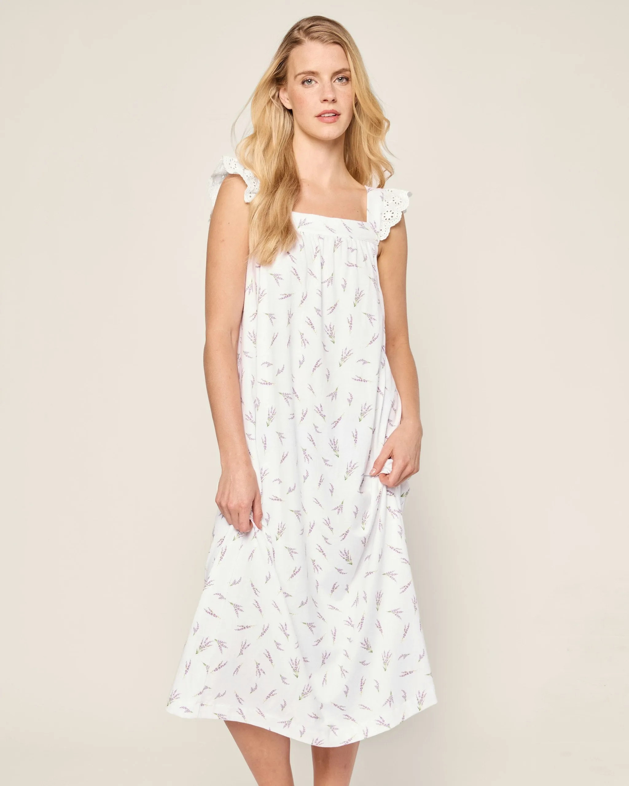 Women's Pima Clara Nightgown in Fields of Provence sold by Petite Plume product image thumbnail 2