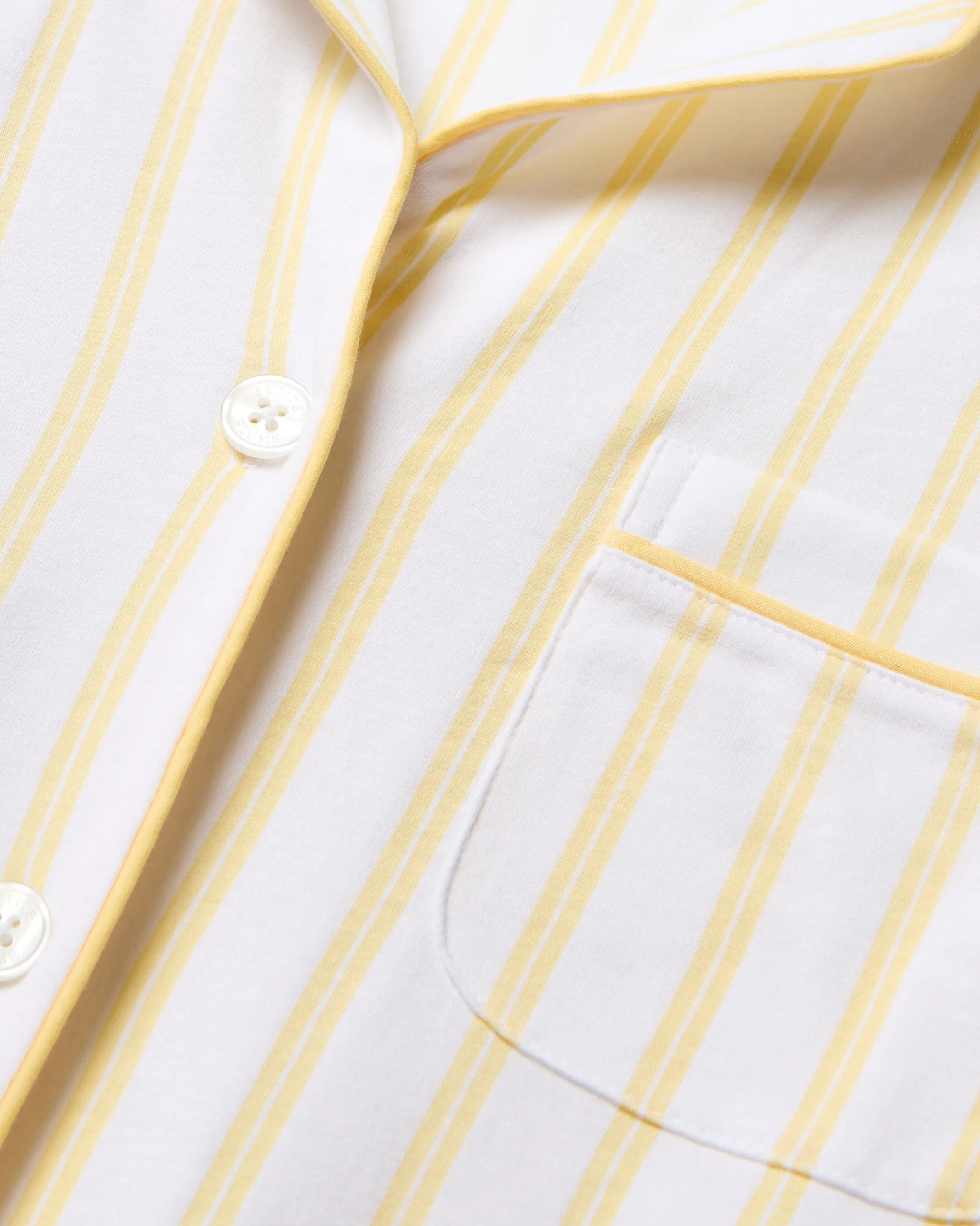 Women's Pima Pajama Set in Sunny Stripe sold by Petite Plume product image thumbnail 5