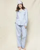 Women's Twill Pajama Set in Bateau sold by Petite Plume