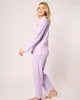 Women's Pima Pajama Set in Lavender sold by Petite Plume