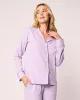 Women's Pima Pajama Set in Lavender sold by Petite Plume
