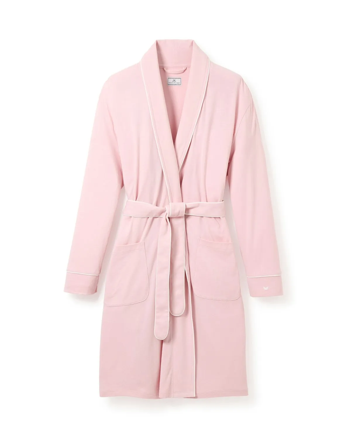 Women's Pima Robe in Pink sold by Petite Plume