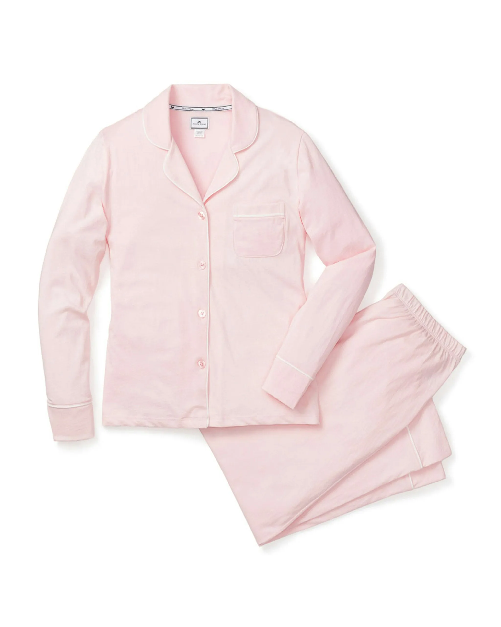 Women's Pima Pajama Set in Pink sold by Petite Plume