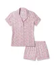 Women's Pima Short Sleeve Short Set in Fleurs de Rose sold by Petite Plume